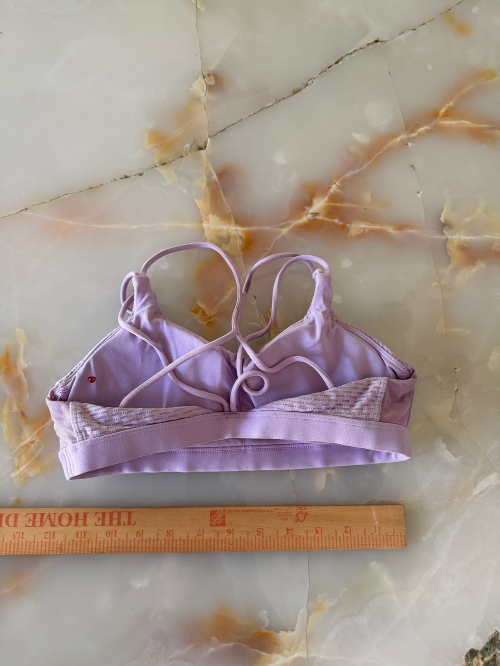 Lorna Jane Lavender Textured Strappy Bralette - Picture 2 of 2